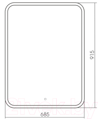 Зеркало Silver Mirrors Стив 68.5x91.5 / ФР-00001480