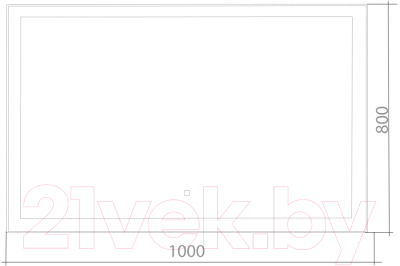 Зеркало Silver Mirrors Сантана 100x80 / ФР-00002162