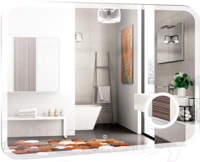 Зеркало Silver Mirrors Эльза 100x80 / ФР-00002155 - фото