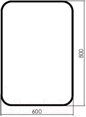 Зеркало Silver Mirrors Мальта-лофт 60x80 / ФР-00002427