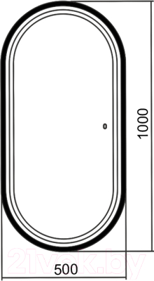 Зеркало Silver Mirrors Виола-лофт 50x100 / LED-00002430