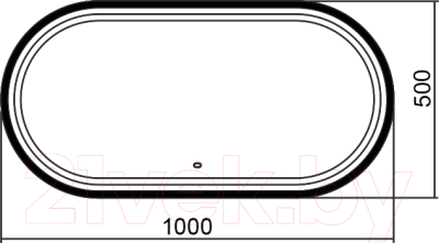 Зеркало Silver Mirrors Виола-лофт 50x100 / LED-00002430