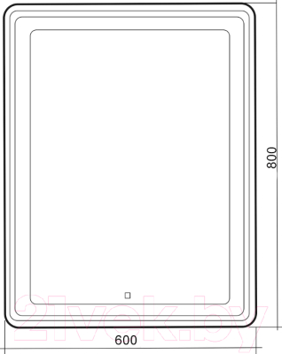 Зеркало Silver Mirrors Мальта-лофт 59x84 / LED-00002353