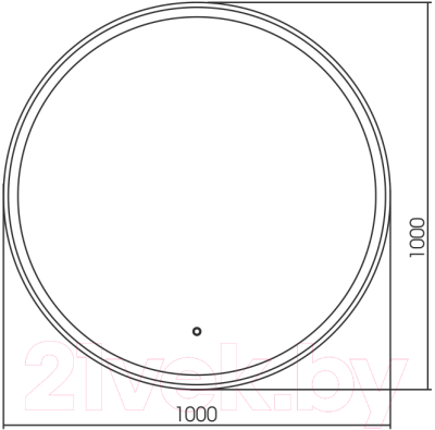 Зеркало Silver Mirrors Перла D1000 / LED-00002464