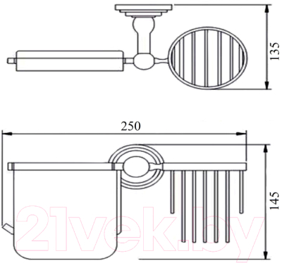 Держатель для туалетной бумаги Potato F-045 P2903-1