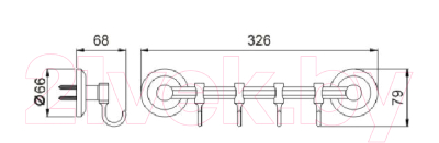 Вешалка для ванной Potato P117-4