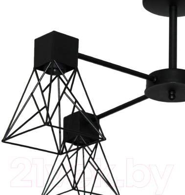 Люстра Элетех Дельта 141 НПБ 01-4х60-126 Е27 / 1005404784 (черный муар)