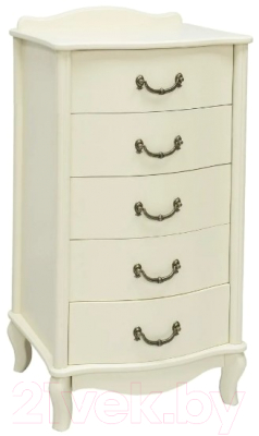 Комод Мебелик Джульетта узкий 5 ящиков - фото