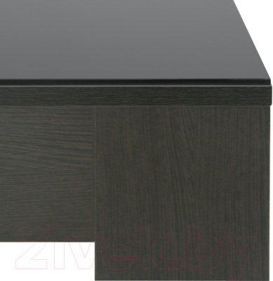 Журнальный столик Мебелик BeautyStyle 26 (венге/стекло черное)