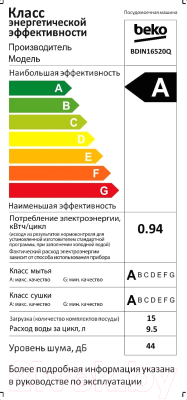 Посудомоечная машина Beko BDIN16520Q