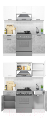 Кухонный гарнитур ДСВ Дуся-2 1.6