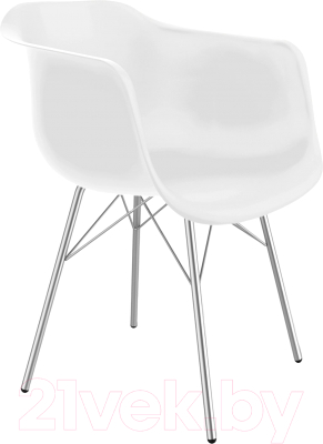 Стул Sheffilton SHT-ST31/S64 (белый/хром лак) - фото
