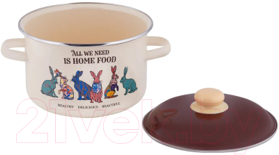 Кастрюля Appetite Зайцы 6RD201M