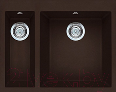 Мойка кухонная Elleci Quadra 150 Espresso M78 / LMQ15078 - фото