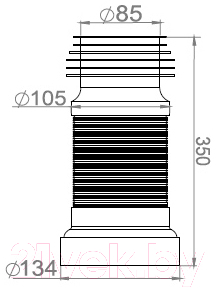 Слив (гофра) AV Engineering AVE129350