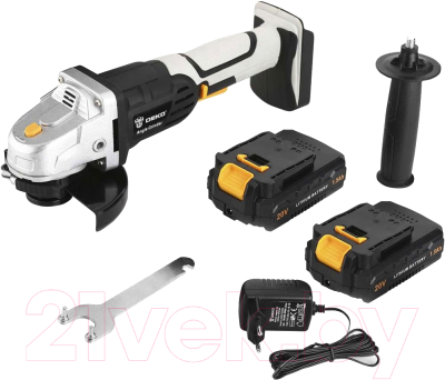 Угловая шлифовальная машина Deko DKAG20-125 / 063-2151 - фото