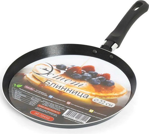 Блинная сковорода ЭСТЕТ ЭТ-70452 - фото