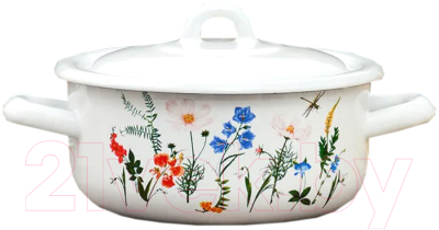 Кастрюля ЭСТЕТ Луговые цветы / ЭТ-72485 - фото
