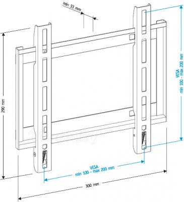 Кронштейн для телевизора Holder LCD-F2608-B