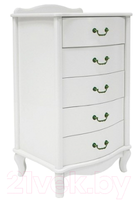 Комод Мебелик Джульетта узкий 5 ящиков