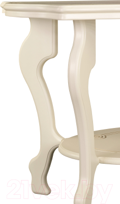 Журнальный столик Мебелик Берже 1 (слоновая кость)