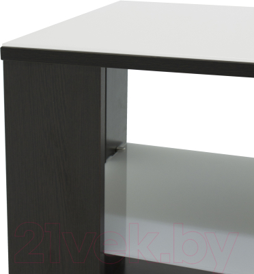 Журнальный столик Мебелик BeautyStyle 5 (венге/стекло белое)