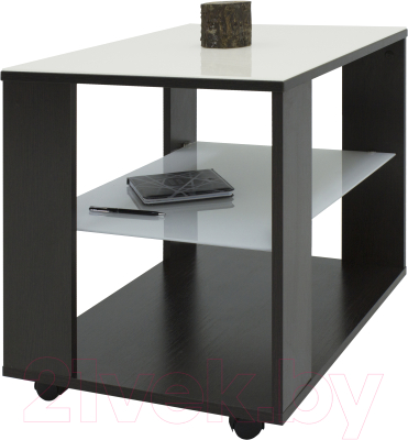 Журнальный столик Мебелик BeautyStyle 5 (венге/стекло белое)