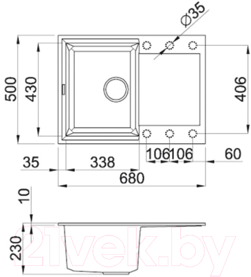 Мойка кухонная Elleci Easy 135 Espresso M78 / LMY13578