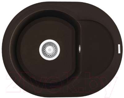 Мойка кухонная Elleci Easy Round 600 Espresso M78 / LMYR6078 - фото
