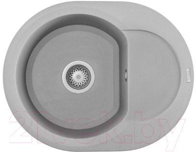 Мойка кухонная Elleci Easy Round 600 Aluminium M79 / LMYR6079 - фото