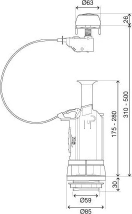 Спускной клапан Oli 501120