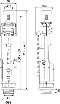 Спускной клапан Oli 011967