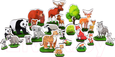 Набор фигурок игровых Leader Toys Дикие животные / МТ60120 - фото