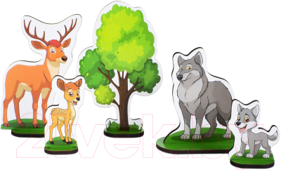 Набор фигурок игровых Leader Toys Дикие животные / МТ60120