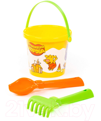 Набор игрушек для песочницы Полесье Оранжевая корова / 83159 - фото