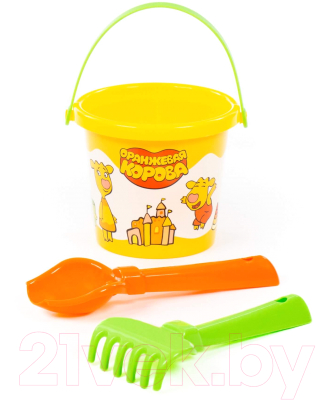 Набор игрушек для песочницы Полесье Оранжевая корова / 83159