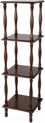 Этажерка Мебелик П 8 (средне-коричневый) - фото
