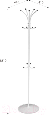 Вешалка для одежды Мебелик Пико 4