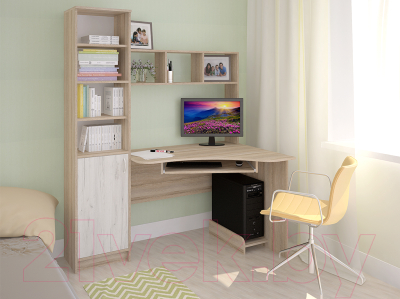 Компьютерный стол Интерлиния СК-005 (дуб венге/дуб серый)