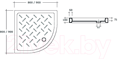 Душевой поддон RGW CR/R-088 / 19170488-01