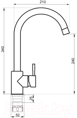 Смеситель РМС SUS124BL-017F