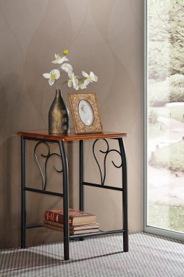 Прикроватная тумба Tetchair Piccolo (черный/красный дуб)