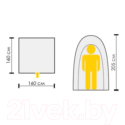 Палатка для душа и туалета Talberg Private Zone / 100055 (зеленый)