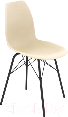 Стул Sheffilton SHT-ST29/S64 (бежевый RAL1013/черный муар) - фото
