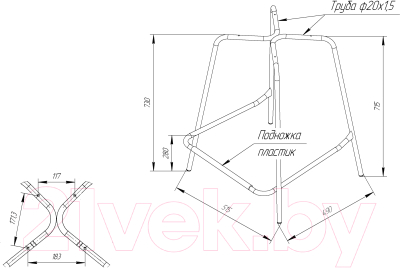 Стул барный Sheffilton SHT-ST19-SF2/S29