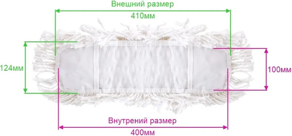 Моп для швабры OfficeClean Professional Хлопок ворс