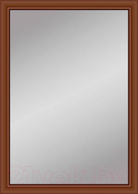 Зеркало Декарт Настенное в раме 8Л0155 (55x80см, коричневый орех) - фото