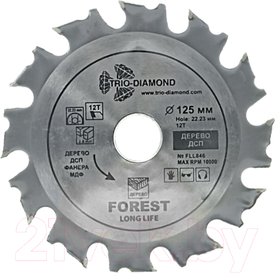 Пильный диск Trio Diamond FLL846 - фото