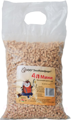 Наполнитель для туалета ЭкоКомфорт Мини Древесный - фото