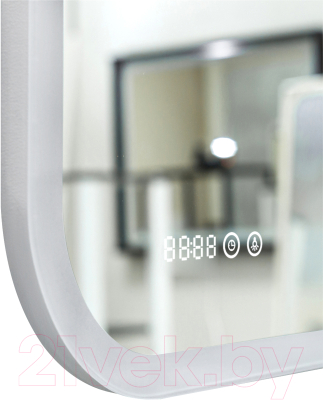 Зеркало Континент Bliss Led 90x70 (с увеличительным зеркалом и часами)